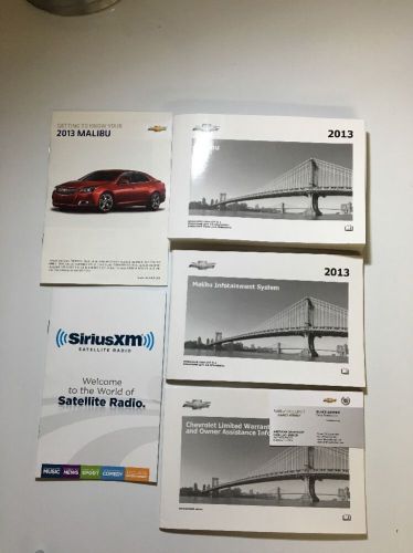 2013 chevrolet malibu owners manual new!! free same day priority shipping #0238
