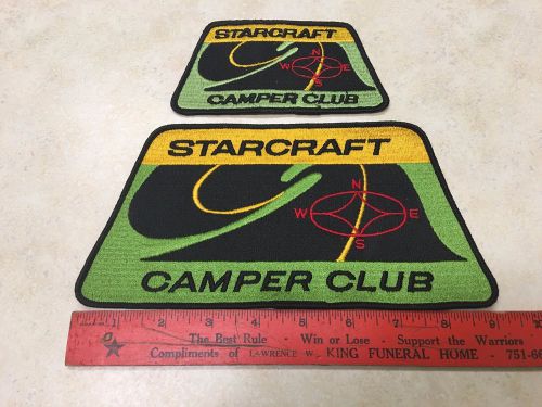 Lot of 2 vintage starcraft camper club jacket patches