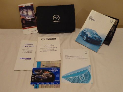 2007 mazda 3 owners manual - owners guide - handbook complete!!!