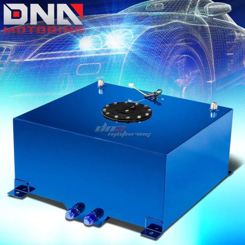 15.5 gallon light performance blue coated aluminum fuel cell tank+level sender