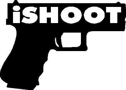 Ishoot vinyl sticker window decal