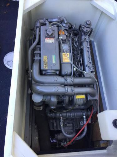 32 total hrs! complete 125hp yanmar 4jh3 dte 98, zf trans, wiring, gauge package
