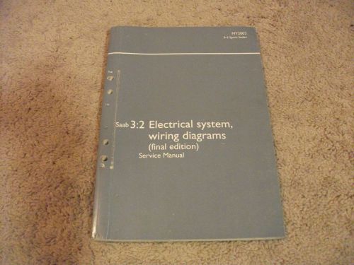 2003 saab 9-3 sports sedan electrical system wiring diagrams service manual