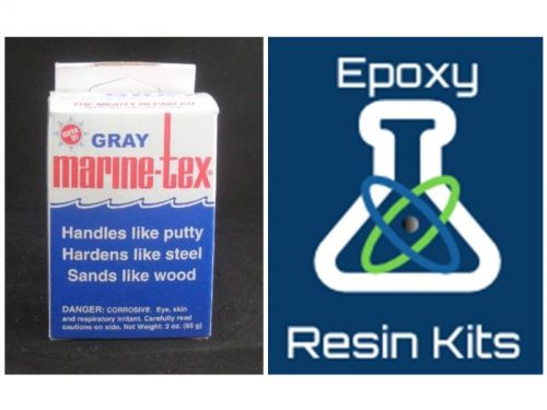 Marine-tex epoxy putty repair kit white 2 oz. new price + free shipping