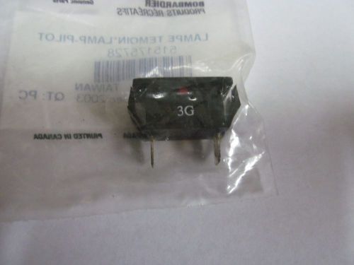 Ski-doo snowmobile oem red pilot lamp 515175713