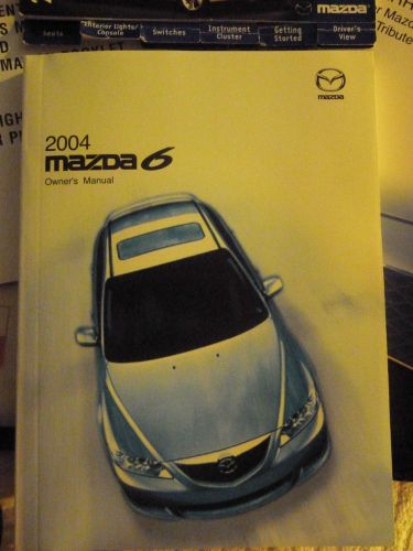 2004 mazda 6 owner&#039;s manual w/case warranty info supplement quick tips