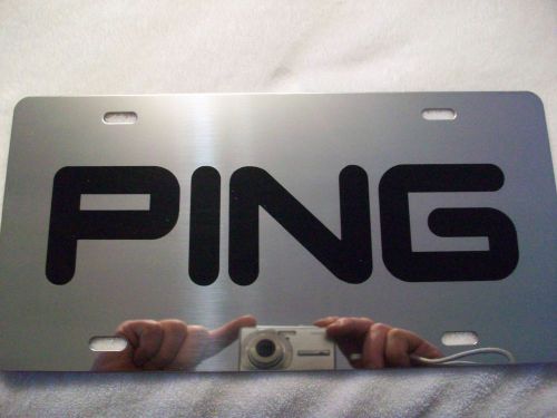 Ping golf license plate