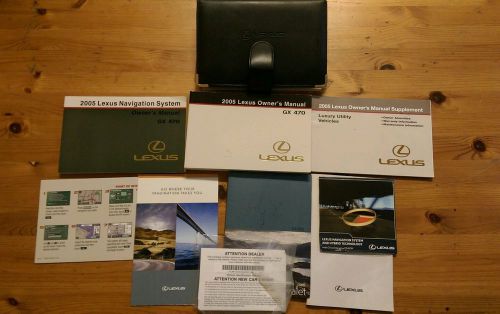 2004 lexus gx 470 owners manual with case book set