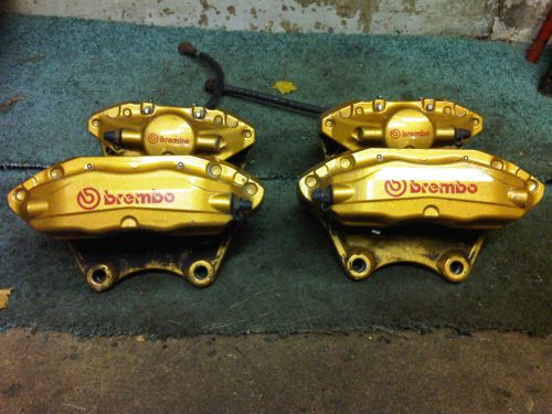 Nissan brembo gold calipers 03 04 05 06 07 350z infiniti g35 oem brakes fronts