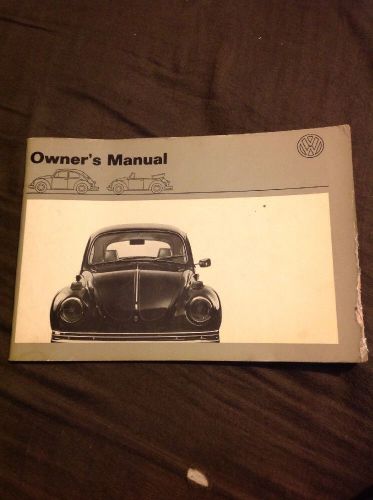 1971 71 volkswagen vw beetle bug type 1 owner manual original rare!