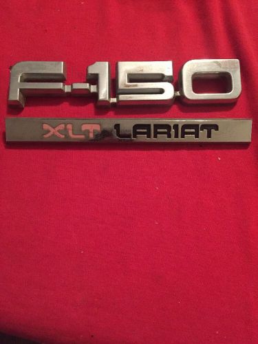 87 88 89 90 91 ford f-150 xlt lariat side fender emblem badge sign symbol (715)