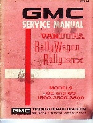 1972 gmc van factory shop service manual