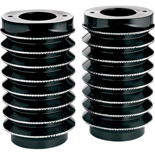 Arlen ness retro diamond cut fork boot covers blk harley flhrc classic 14