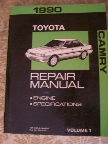 1990 toyota camry toyota factory shop service repair manual  vol 1 rm151u1