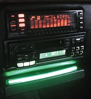 Turquoise street glow radio bar neon kit car truck van boat