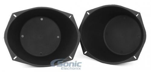 New! metra 81-6900 universal abs speaker baffles for 6" x 9" speakers