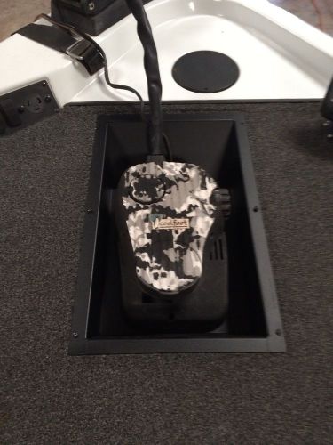 Troll-n-tray recessed trolling motor foot pedal  tray. universal fit.     black