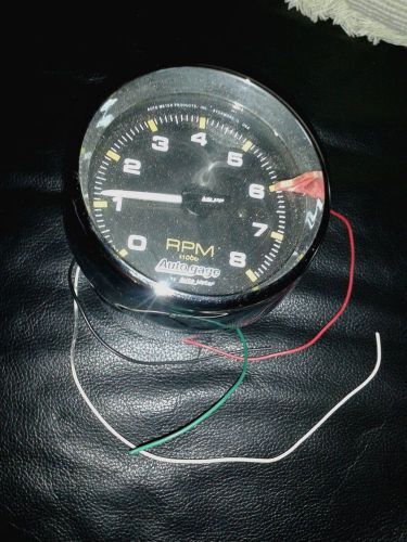 Auto meter 2301 autogage tachometer 3 3/4 in. 8000 rpm