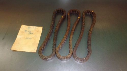 Lot of (3) new vintage timing chains c493 1957-1966 buick 425 401 364