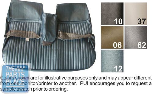68 skylark / gs 400 / gs 350 buckskin bench w/ armrest seat cover conv rear pui