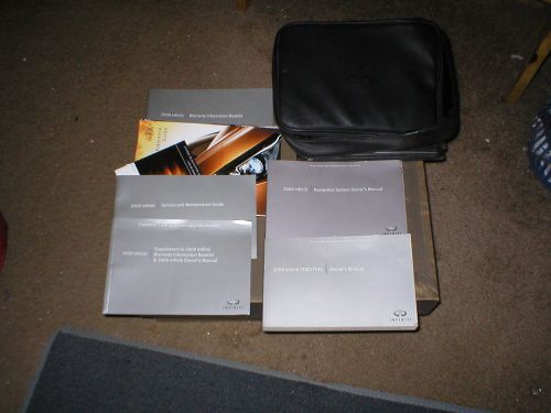 2009 infiniti fx50/fx35 owners manual set with cover case