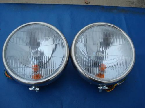 1932 ford passenger headlights w/turnsignals 12 volt hot rat street rod deuce