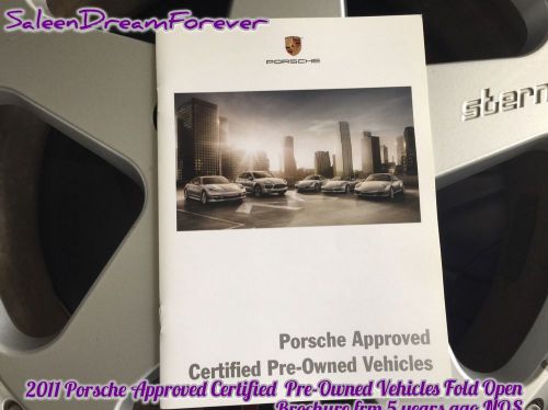 2011 porsche approved certified pre-owned vehicles automotive  brochure book 911