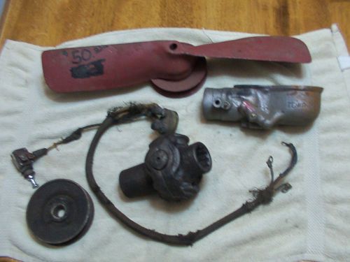 Model a ford original fan, zenith, ammeter wire, estate find