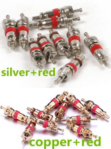 10pcs/50pcs/60pcs/100pcs tyre tire valve stem &amp; caps core car truck fit adapter
