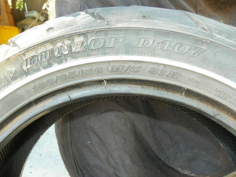 Find Harley Dunlop D407 180/65B16 Rear Tire OEM in San Bernardino