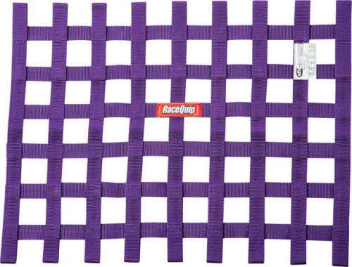 Racequip/safequip 18 x 24 in rectangle purple window net p/n 725055