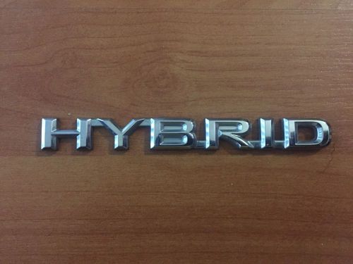2006-2009 lexus rx 400h rear door hybrid emblem oem