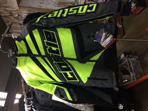 New !!! men's castle launch se snowmobile jacket, hi-vis/grey size xxl