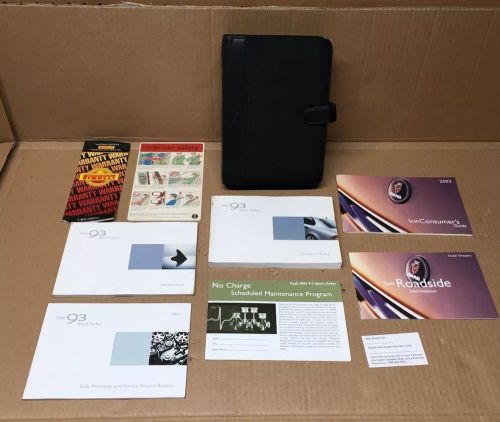 Saab 2003 9-3 oem original factory owners manual book guide &amp; wallet set 422725