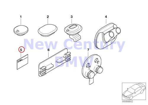 Bmw genuine diverse small parts label coolant coolant label 740+/-25g e46 e83 e8