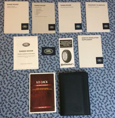 2015 range rover land rover owners manual  w/ navi guide complete oem books set