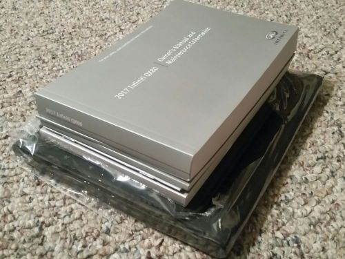 2017 infiniti qx80 owners manual complete with case