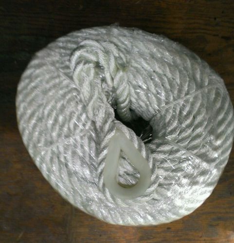 100&#039; 5/8&#034; twisted anchor line with nylon thimble