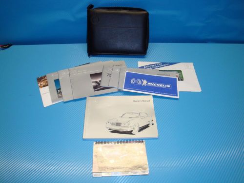 1999 99 mercedes e300 diesel/e320/e430/e55 amg owners manual set with case oem