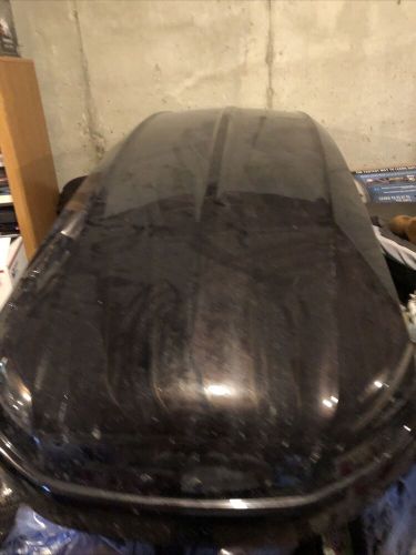 Bmw top cargo 18 cubic ft. color black/grey. comes with key. dusty frame. intact
