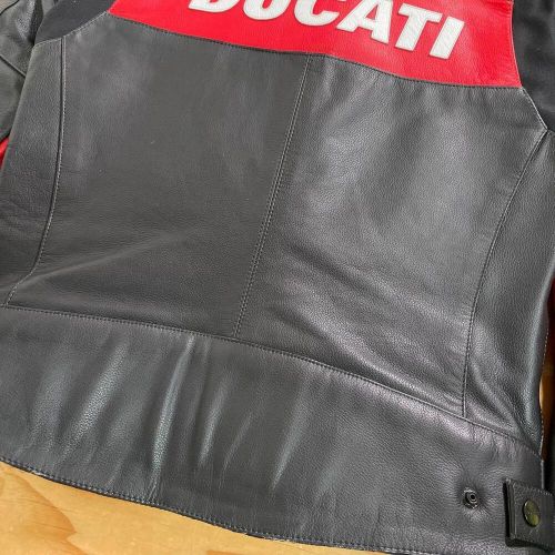 ☆ducati by revit leather jacket black/s ducati motorbike / motorcycle jacket