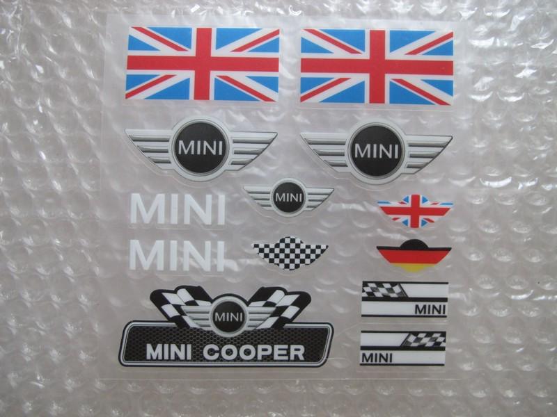 Car logo computer mobile phone sticker decal for mini cooper mirris minor austin
