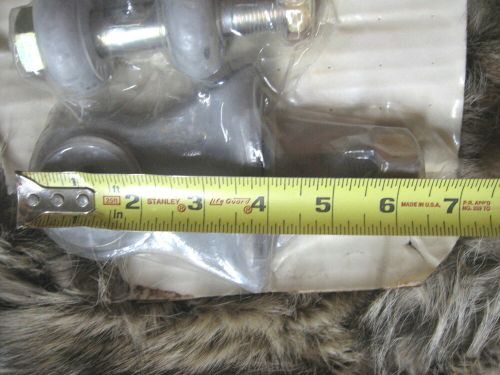 Rare! new! (2) aircraft grade extremely heavy duty 4" clevis &amp; rod assmbly 70s