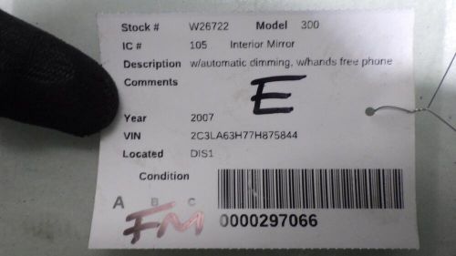 07 CHRYSLER 300 Interior Mirror, US $45.00, image 2