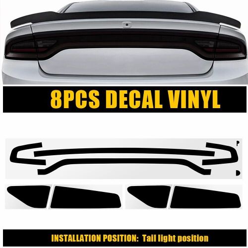 8X For 2015-2023 Dodge Charger Smoke Tail Light Decal Viny Overlays, US $29.99, image 5