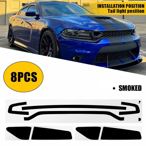 8X For 2015-2023 Dodge Charger Smoke Tail Light Decal Viny Overlays, US $29.99, image 6