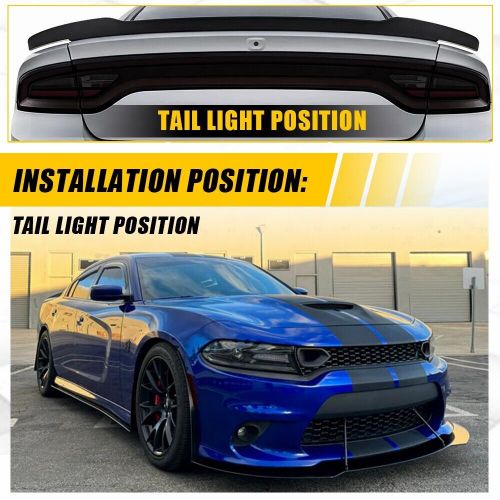 8X For 2015-2023 Dodge Charger Smoke Tail Light Decal Viny Overlays, US $29.99, image 8