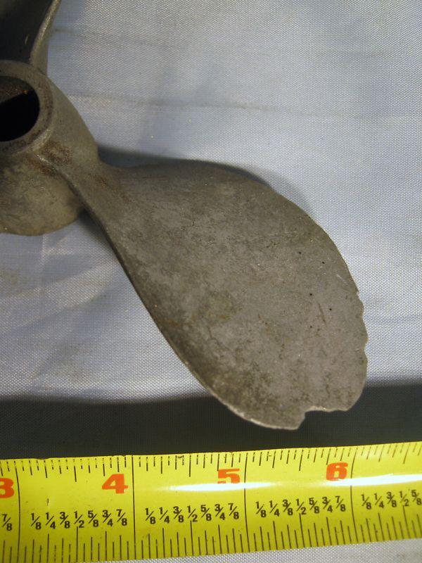 Vintage 3 Blade Aluminum Boat Outboard Propeller For Repair or Decoration, US $12.99, image 3