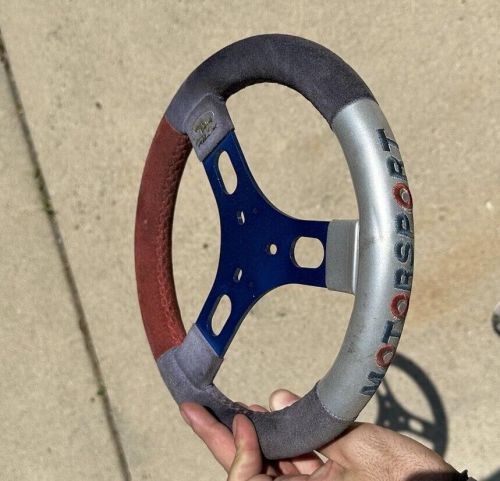 Birel cadet kart steering wheel 280mm (11") motorsport edition (red/blue/silver)