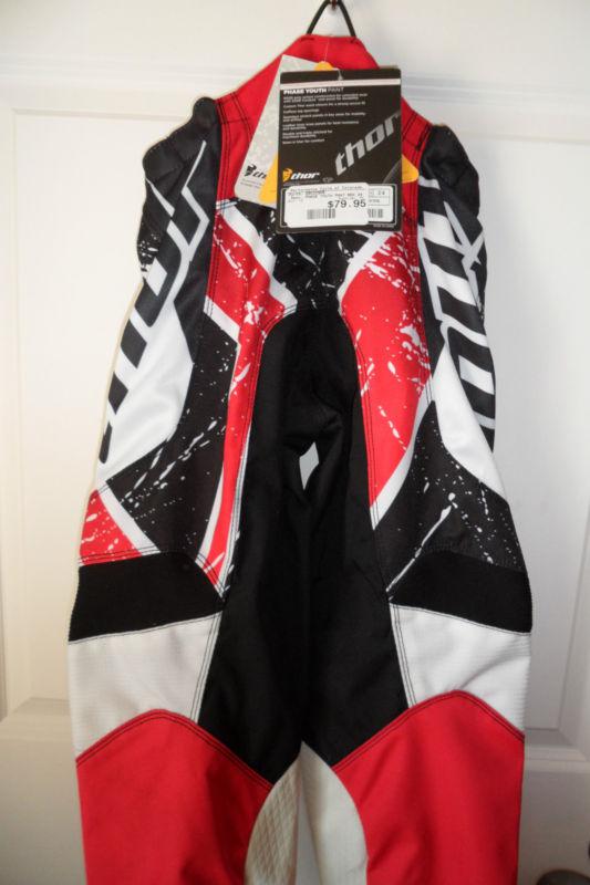 Thor Youth MX pants size 24, US $23.49, image 3